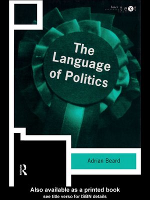 cover image of The Language of Politics
